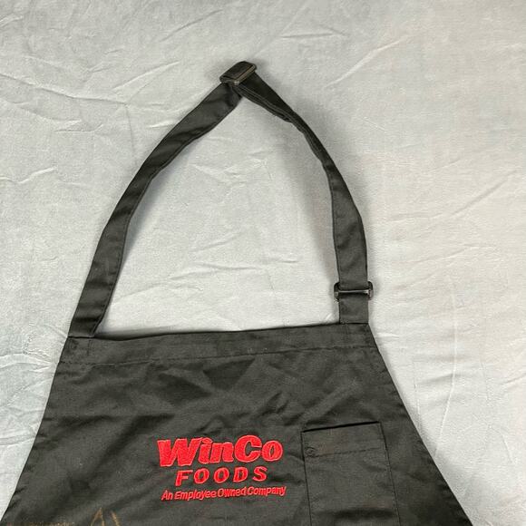 WinCo Employee Worker Apron Supermarket Tie Back Pockets Embroidered Bib II-11 - Picture 5 of 7